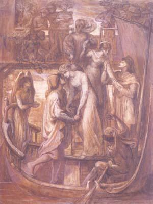 Dante Gabriel Rossetti The Boat of Love (mk28) France oil painting art